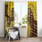 Hawthorn Hawks NAIDOC Week 2026 Window Curtain Australian Aboriginal Dot Art Dreamtime Pattern Style