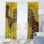 Hawthorn Hawks NAIDOC Week 2026 Window Curtain Australian Aboriginal Dot Art Dreamtime Pattern Style