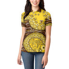 Hawthorn Hawks NAIDOC Week 2026 Women Polo Shirt Australian Aboriginal Dot Art Dreamtime Pattern Style
