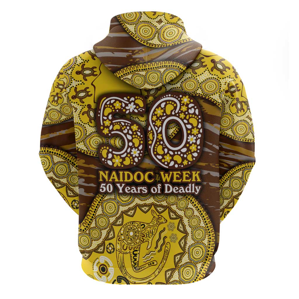 Hawthorn Hawks NAIDOC Week 2026 Zip Hoodie Australian Aboriginal Dot Art Dreamtime Pattern Style