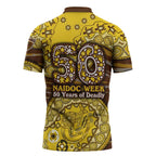 Hawthorn Hawks NAIDOC Week 2026 Zipper Polo Shirt Australian Aboriginal Dot Art Dreamtime Pattern Style