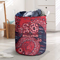 Melbourne Demons NAIDOC Week 2026 Laundry Basket Australian Aboriginal Dot Art Dreamtime Pattern Style