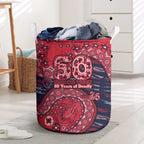 Melbourne Demons NAIDOC Week 2026 Laundry Basket Australian Aboriginal Dot Art Dreamtime Pattern Style