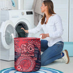 Melbourne Demons NAIDOC Week 2026 Laundry Basket Australian Aboriginal Dot Art Dreamtime Pattern Style