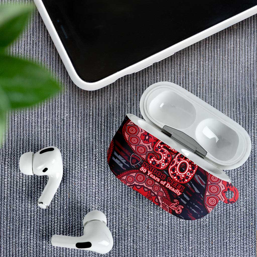 Melbourne Demons NAIDOC Week 2026 AirPods Case Australian Aboriginal Dot Art Dreamtime Pattern Style