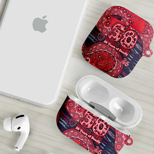 Melbourne Demons NAIDOC Week 2026 AirPods Case Australian Aboriginal Dot Art Dreamtime Pattern Style