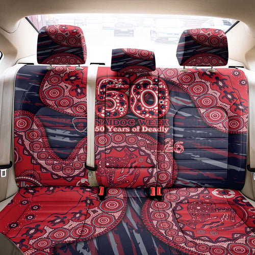 Melbourne Demons NAIDOC Week 2026 Back Car Seat Cover Australian Aboriginal Dot Art Dreamtime Pattern Style