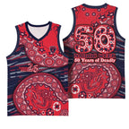 Melbourne Demons NAIDOC Week 2026 Basketball Jersey Australian Aboriginal Dot Art Dreamtime Pattern Style