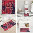 Melbourne Demons NAIDOC Week 2026 Bathroom Set Australian Aboriginal Dot Art Dreamtime Pattern Style