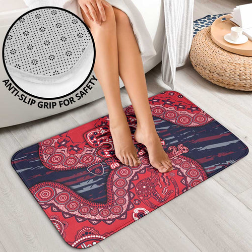 Melbourne Demons NAIDOC Week 2026 Bathroom Set Australian Aboriginal Dot Art Dreamtime Pattern Style
