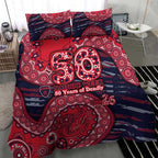 Melbourne Demons NAIDOC Week 2026 Bedding Set Australian Aboriginal Dot Art Dreamtime Pattern Style