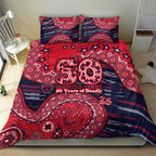 Melbourne Demons NAIDOC Week 2026 Bedding Set Australian Aboriginal Dot Art Dreamtime Pattern Style