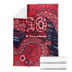 Melbourne Demons NAIDOC Week 2026 Blanket Australian Aboriginal Dot Art Dreamtime Pattern Style