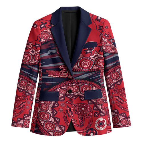 Melbourne Demons NAIDOC Week 2026 Blazer Australian Aboriginal Dot Art Dreamtime Pattern Style