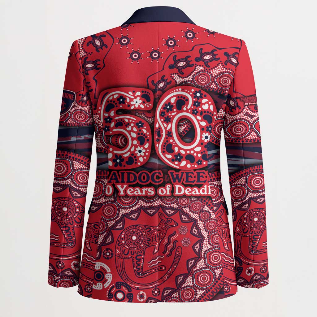 Melbourne Demons NAIDOC Week 2026 Blazer Australian Aboriginal Dot Art Dreamtime Pattern Style