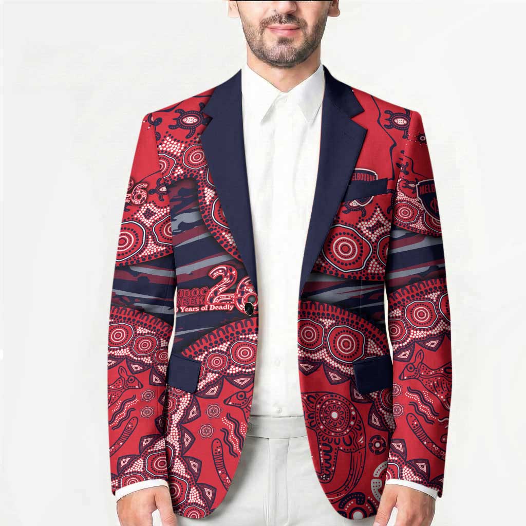 Melbourne Demons NAIDOC Week 2026 Blazer Australian Aboriginal Dot Art Dreamtime Pattern Style