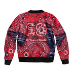 Melbourne Demons NAIDOC Week 2026 Bomber Jacket Australian Aboriginal Dot Art Dreamtime Pattern Style