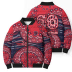 Melbourne Demons NAIDOC Week 2026 Bomber Puffer Jacket Australian Aboriginal Dot Art Dreamtime Pattern Style