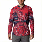 Melbourne Demons NAIDOC Week 2026 Button Sweatshirt Australian Aboriginal Dot Art Dreamtime Pattern Style