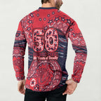 Melbourne Demons NAIDOC Week 2026 Button Sweatshirt Australian Aboriginal Dot Art Dreamtime Pattern Style