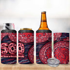 Melbourne Demons NAIDOC Week 2026 4 in 1 Can Cooler Tumbler Australian Aboriginal Dot Art Dreamtime Pattern Style