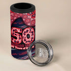 Melbourne Demons NAIDOC Week 2026 4 in 1 Can Cooler Tumbler Australian Aboriginal Dot Art Dreamtime Pattern Style