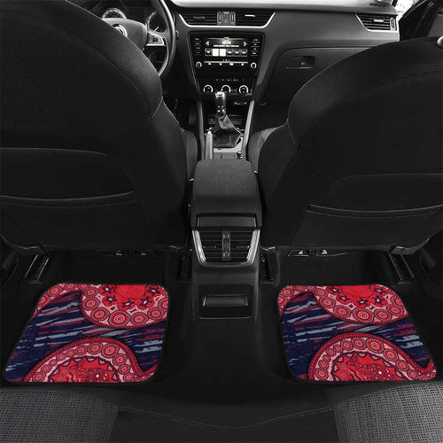 Melbourne Demons NAIDOC Week 2026 Car Mats Australian Aboriginal Dot Art Dreamtime Pattern Style