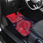 Melbourne Demons NAIDOC Week 2026 Car Mats Australian Aboriginal Dot Art Dreamtime Pattern Style
