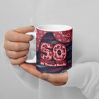 Melbourne Demons NAIDOC Week 2026 Ceramic Mug Australian Aboriginal Dot Art Dreamtime Pattern Style
