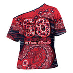 Melbourne Demons NAIDOC Week 2026 Cross Shoulder Shirt Australian Aboriginal Dot Art Dreamtime Pattern Style