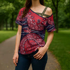 Melbourne Demons NAIDOC Week 2026 Cross Shoulder Shirt Australian Aboriginal Dot Art Dreamtime Pattern Style
