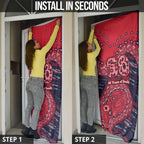 Melbourne Demons NAIDOC Week 2026 Door Cover Australian Aboriginal Dot Art Dreamtime Pattern Style