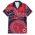 Melbourne Demons NAIDOC Week 2026 Family Matching Off Shoulder Maxi Dress and Hawaiian Shirt Australian Aboriginal Dot Art Dreamtime Pattern Style