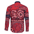 Melbourne Demons NAIDOC Week 2026 Family Matching Summer Maxi Dress and Hawaiian Shirt Australian Aboriginal Dot Art Dreamtime Pattern Style