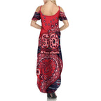 Melbourne Demons NAIDOC Week 2026 Family Matching Summer Maxi Dress and Hawaiian Shirt Australian Aboriginal Dot Art Dreamtime Pattern Style