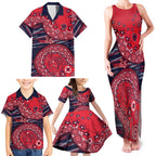 Melbourne Demons NAIDOC Week 2026 Family Matching Tank Maxi Dress and Hawaiian Shirt Australian Aboriginal Dot Art Dreamtime Pattern Style