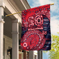 Melbourne Demons NAIDOC Week 2026 Garden Flag Australian Aboriginal Dot Art Dreamtime Pattern Style