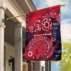 Melbourne Demons NAIDOC Week 2026 Garden Flag Australian Aboriginal Dot Art Dreamtime Pattern Style
