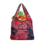 Melbourne Demons NAIDOC Week 2026 Grocery Bag Australian Aboriginal Dot Art Dreamtime Pattern Style