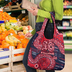 Melbourne Demons NAIDOC Week 2026 Grocery Bag Australian Aboriginal Dot Art Dreamtime Pattern Style