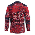 Melbourne Demons NAIDOC Week 2026 Hockey Jersey Australian Aboriginal Dot Art Dreamtime Pattern Style