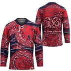 Melbourne Demons NAIDOC Week 2026 Hockey Jersey Australian Aboriginal Dot Art Dreamtime Pattern Style