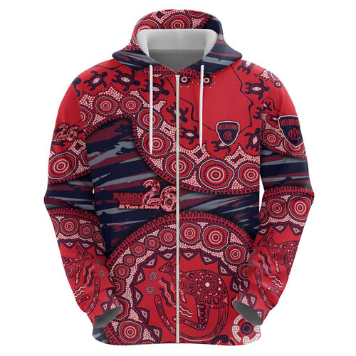 Melbourne Demons NAIDOC Week 2026 Hoodie Australian Aboriginal Dot Art Dreamtime Pattern Style