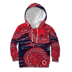 Melbourne Demons NAIDOC Week 2026 Kid Hoodie Australian Aboriginal Dot Art Dreamtime Pattern Style