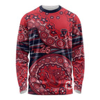 Melbourne Demons NAIDOC Week 2026 Long Sleeve Shirt Australian Aboriginal Dot Art Dreamtime Pattern Style