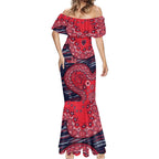 Melbourne Demons NAIDOC Week 2026 Mermaid Dress Australian Aboriginal Dot Art Dreamtime Pattern Style