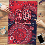 Melbourne Demons NAIDOC Week 2026 Puzzle Australian Aboriginal Dot Art Dreamtime Pattern Style