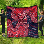 Melbourne Demons NAIDOC Week 2026 Quilt Australian Aboriginal Dot Art Dreamtime Pattern Style