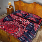 Melbourne Demons NAIDOC Week 2026 Quilt Bed Set Australian Aboriginal Dot Art Dreamtime Pattern Style