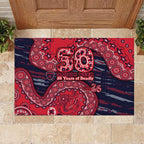 Melbourne Demons NAIDOC Week 2026 Rubber Doormat Australian Aboriginal Dot Art Dreamtime Pattern Style